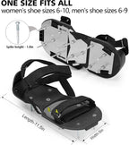 Lawn Aerator Shoes for Grass - Pre-Assembled Grass Aerator Shoes for Lawn - Soil Yard Aerator Tool for Aerating Patio Garden, Black