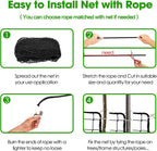 Baseball Softball Backstop Nets, Heavy Duty Sports Netting Barrier #18 Baseball Netting 10'x10'/10'x20'/15'x15'…