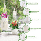 SFENNGPET Macrame Plant Hangers, 6Pack Hanging Planters for Indoor Plants