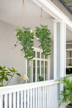 DILATATA Fake Hanging Plants Artificial Hanging Plants 26" Faux Pothos Leaves Plant for Wall Shelf Home Indoor Outdoor Decor - 2 Pack