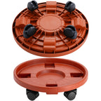 Doseno Plant Caddy with Wheels, Plant Dolly with Wheels, 2 Pack, 13 in
