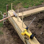 16 Inch Rebar Stakes,8 Pack Metal Rebar Support，1/2 Inch Diameter Galvanized Steel Ground Anchors，Heavy Duty Plant Support Garden Stake for Speed Bump, Wheel Stop, Tent...
