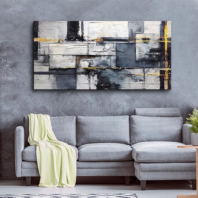 hyidecorart Large Wall Decor For Living Room Canvas Wall Art For Office Modern Minimalism Abstract Wall Paintings Bedroom Decoration Ready to Hang Pictures Artwork Prints Home Decor Mural