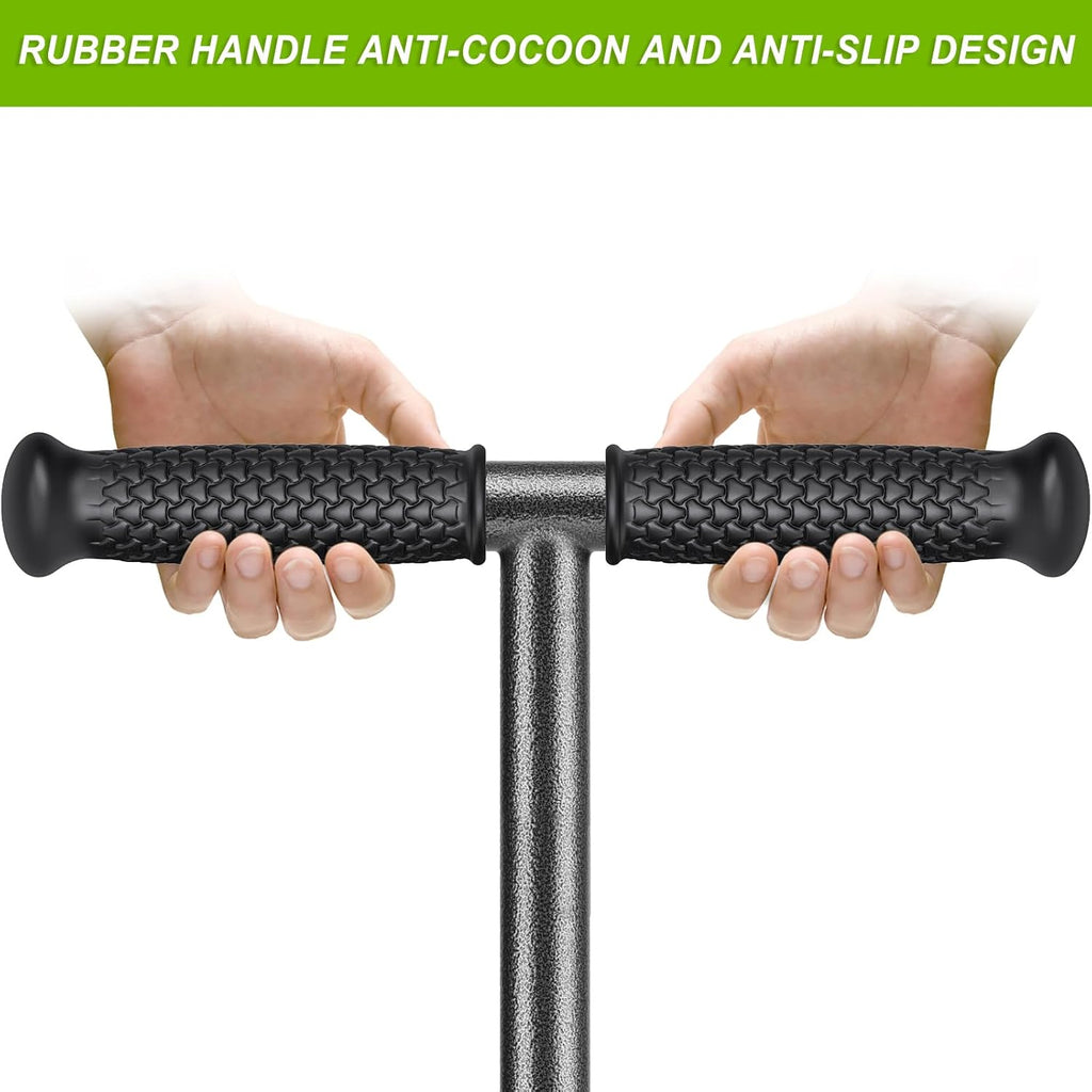 Dolibest Lawn Coring Aerator, Manual Lawn Aerator,4 Stainless Steel Corer Plug Aerator with Soil Core Storage Tray, Pre-Assembled Manual Grass Aerating Tool & Clean Hand Tool, Improving Lawn Health