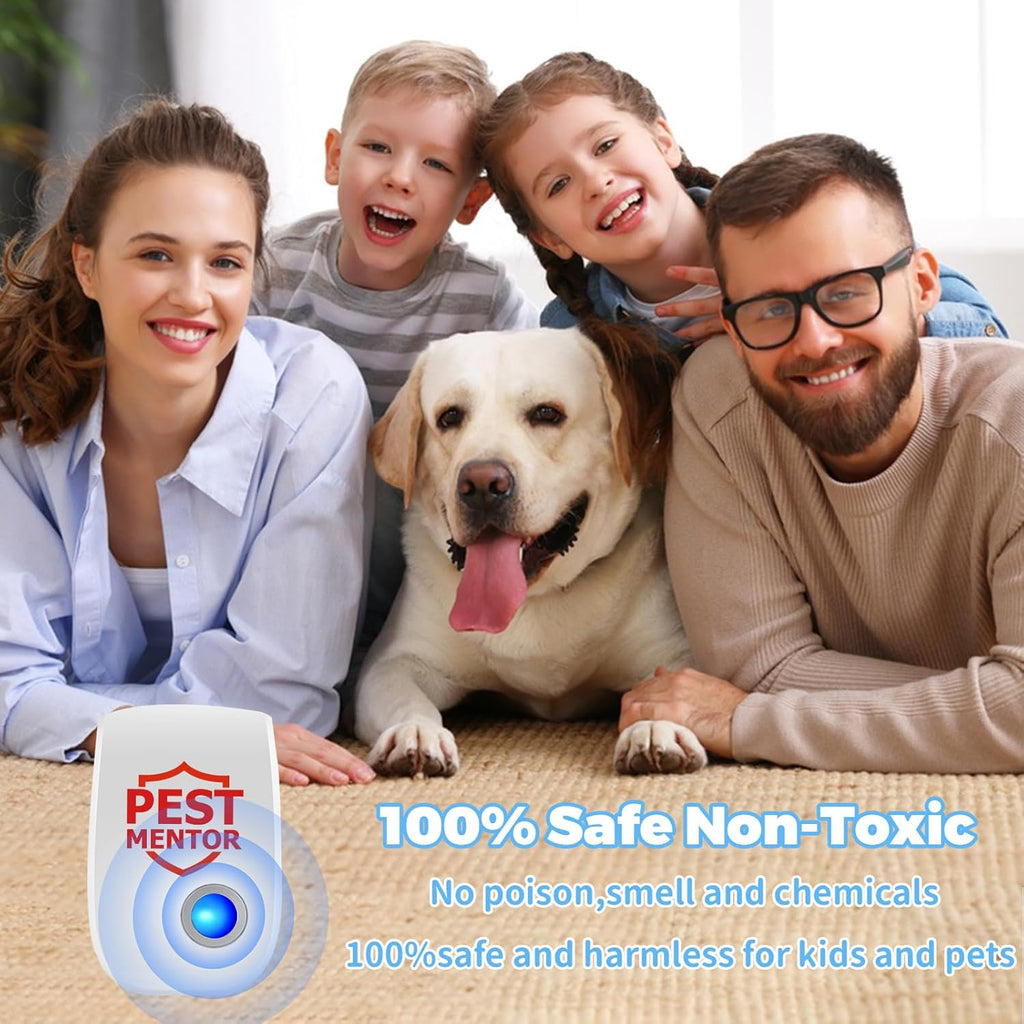 Ultrasonic Pest Repellent 10 Packs, Indoor Pest Control Repeller Plug in,Mouse Rodent Repellent for Ant Rodent Roach Mouse Mosquito Bugs Spider Insect Deterrent,3 Mode Switching