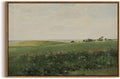 InSimSea Framed Canvas Wall Art Vintage Decor, Farmhouse Decor, Vast Grassland Landscape Paintings, Large Prints, Scenery Wall Decoration for Living Room Bedroom Bathroom Home Decor, 20"x30"