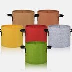 6-Pack Fabric Grow Bags 5 Gallon – Colorful 300G Thickened Nonwoven Planter Pots with Sturdy Handles, Breathable Garden Bags for Vegetables, Potato, Flowers