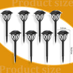 GIGALUMI 6 Pack Solar Lights Outdoor Waterproof, LED Solar Garden Lights