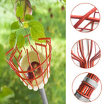 Fruit Picker Tool, Fruit Picker Pole with Basket Height Adjustable - 8FT Mango Lemon Orange Apple Picker - Fruits Catcher Tree Picker for Getting Fruits