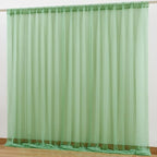10x10 Green Tulle Backdrop Curtains for Parties, Sheer Backdrop Curtain Wedding Photo Background Drapes for Baby Shower Photography Birthday Party
