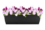 The HC Companies Eclipse Window Planter Box, 24 Inch, Black, 2-Pack