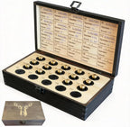 Hunting Memory Box - The Hunter’s Legacy Wooden Keepsake Box with Shell Slots, Notes Chart & Hidden Layer for Storing Deer Hunting Tags, Photos & Keepsakes (Black)