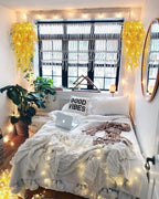 Hanging Plants Indoor Artificial Grass Fake Faux Hanging Plants Outdoor Artificial Plant Wall for Indoor Home Room Wall Outdoor Garden Party Proch Wedding Backyard Arch Decoration(Pure Yellow)