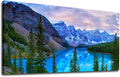 Banff National Park Canvas Wall Art for Living Room Wall Decor Nature Landscape Canvas Picture Blue Sky Mountain Forest Canvas Print Artwork Office Home Wall Decoration Framed Ready to Hang 24" x 48"