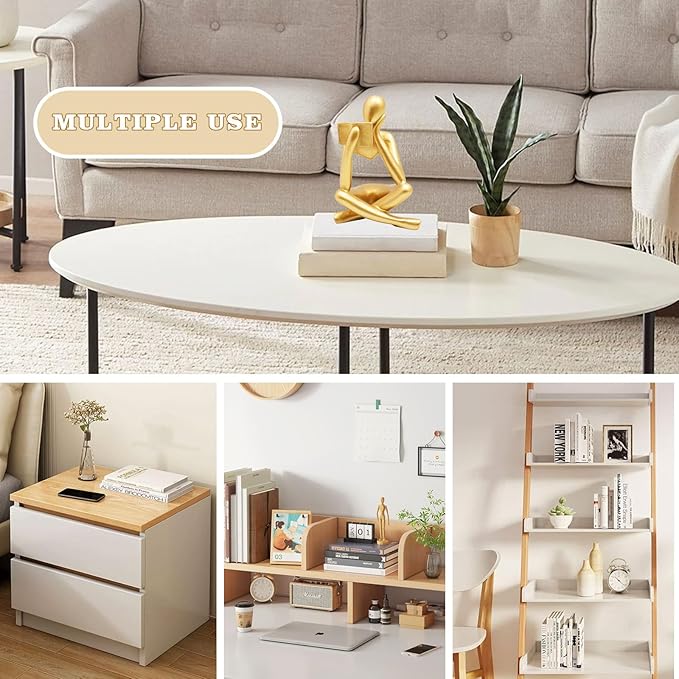 Bookshelf Decor, Golden Reading Thinker Sculpture Figurine, Coffee Table Decor, Entry Way Table Home Decor, Decorative Statue for Living Room, Office, Bedroom, Gift