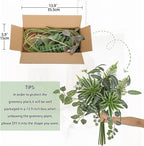 DILATATA Artificial Greenery Stems Box Set, 5 Kinds Mixed Eucalyptus Leaves Trailing Vine Plant Dracaena Faux Plants for DIY Bouquets Wedding Floral Arrangements Table Centerpieces Vase Decor
