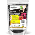 6-3-0 All-Purpose Professional Eco-Friendly Slow-Release Nitrogen Fertilizer with Iron & Calcium,Non-Burning, Enhances Soil Structure,for Indoor&Outdoor Plants,Vegetable Gardens (4 QUARTS)