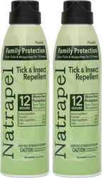 Natrapel Tick & Insect Repellent Eco-Spray - Bug Spray with 20% Picaridin - Family Protection Against Mosquitoes, Ticks & More - Up to 12 Hours of Protection - 6 oz (2 Pack)