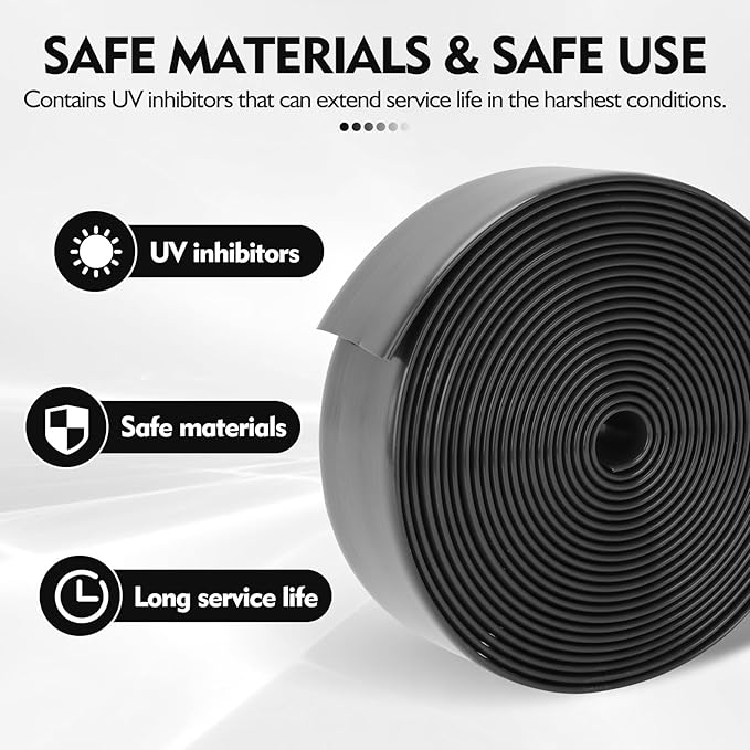 LukLoy 2" Wide 20ft Long Vinyl Straps for Patio Chairs Repair DIY + 20 Rivets, Replacement Straps for Lawn Chairs Patio Garden Balcony Outdoor Lounge Dining Furniture Repair, Black