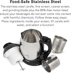 Tribest SB-130 Soyabella, Automatic Soy Milk and Nut Milk Maker Machine, Stainless Steel Large,Silver