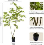 Artificial Gardenia Tree,6ft（1pack） Tall Fake Plants Artificial Mahonia fortunei Plants for Indoor, Fake Trees for Office Home Living Room Floor Patio Greening Porch Decor