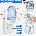 6 Pack Bug Zapper Indoor, Electronic Mosquitoes Killer Zapper with Blue Lights for Living Room, Baby Room, Kitchen, Bedroom(1)