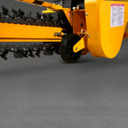 429cc 14HP Kohler Gas Powered E-Start Cable Ditching Mini Trencher,24'' Trench Depth, 27pcs Carbide Alloy High-Pressure Teeths,TCR1500 (Yellow)