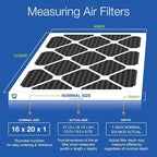Nordic Pure 16x20x1 (Actual Size: 15 1/2 x 19 1/2 x 3/4) Pure Carbon Pleated Odor Reduction Furnace Air Filters 6 Pack
