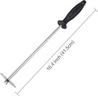 MSY BIGSUNNY Good Grip Stainless Steel Grill Scraper for BBQ Grate and Griddle (16" Scraper)