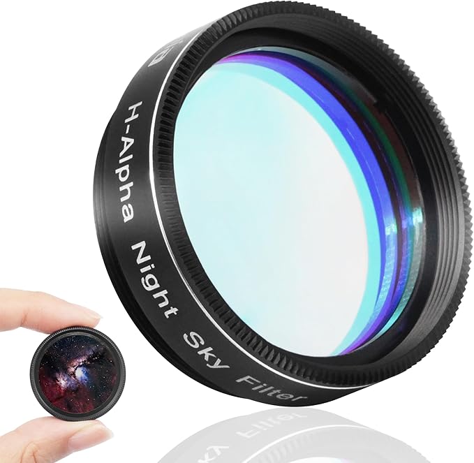 Astromania Telescope Filter, 1.25 Inches Narrowband Hydrogen Alpha Filter, Galaxy Night Sky H-Alpha Nebula Filters for Astronomy Telescope, Telescope Accessories Light Pollution Filter
