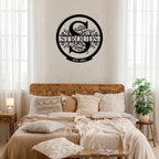 Personalized Metal Signs |Custom Monogram Name Sign | Wedding Gifts for Couples 2025 | Outdoor Wall Art for Family Name | Anniversary Wedding Gifts for Women, Wife, Parents, couple