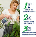 All Natural Peppermint Oil Insect & Pest Control Spray Repels Mice, Spiders, Ants, for Home, Indoor, Outdoor, Garden Maximum Strength Smart Grower Ready to Use 128 FL OZ