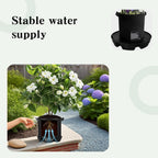 4Pcs Self Watering Pot Base with 1 Plant Grow Bag, Self Watering Pots for Indoor Plants, Plant Saucers, Auto Watering for Plants Indoor - Auto-Irrigation System for 5 Gallon Fabric Pots