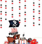 Black White-Red Birthday Party-Decorations Garland - 62FT Twinkle Little Star Graduation Hanging Streamers Banner,Wedding Baby Shower Backdrop, Vampire Classroom Decor Supplies Hugtmr