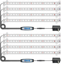 Wiaxulay Grow Lights for Indoor Plants, Full Spectrum, 6000K LED Plant Grow Light Strips, Grow Lamp with Auto On/Off 6/12/16H Timer, 5 Dimmable Levels, 3 Switch Modes for Hydroponics Seedling