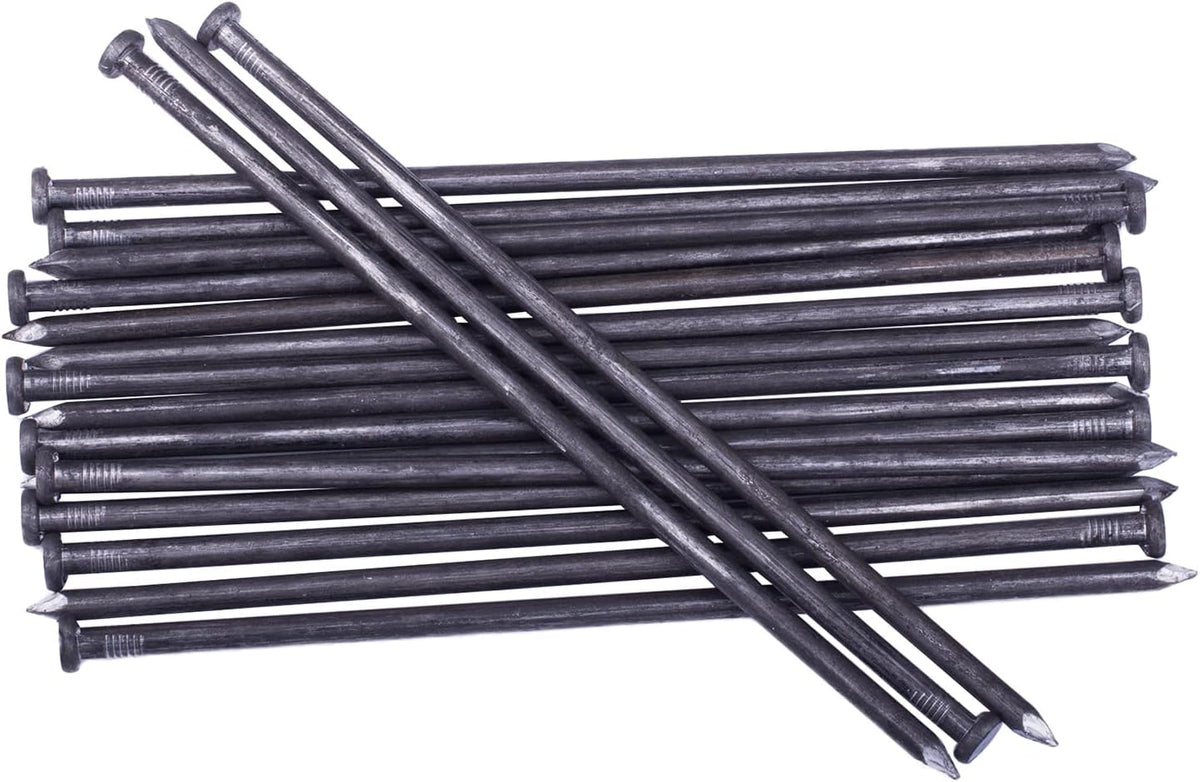 Metal Landscape Edging Anchoring Spikes, 50PCS 10 Inch Landscape Paver Edging Anchoring Spikes for Artificial Turf, Weed Barrier, Tent Spikes, Camping (50)