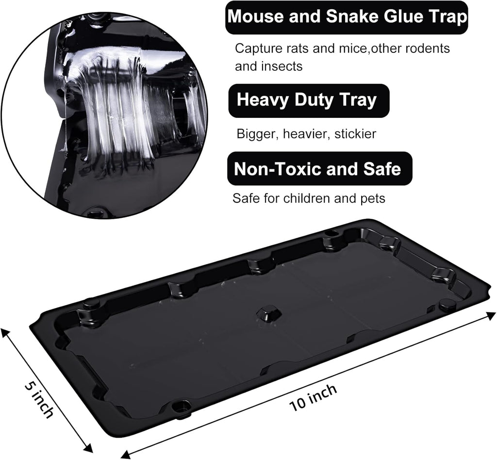 10 Pack Sticky Mouse Trap Rat Traps Indoor, Peanut Taste Pheromone Mouse Traps Indoor for Home