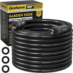 100ft Polyurethane Garden Hose, 5/8 in Lightweight Flexible Water Hose with Swivel Fittings, All-Weather, No-Kink Memory, Commercial Duty, Perfect for Home and Commercial Applications