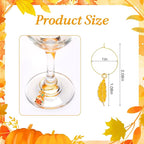 30PCS Wine Glass Charms Identification Markers for Stem Glasses, Wine Tasting Party Favors Holiday Decorations