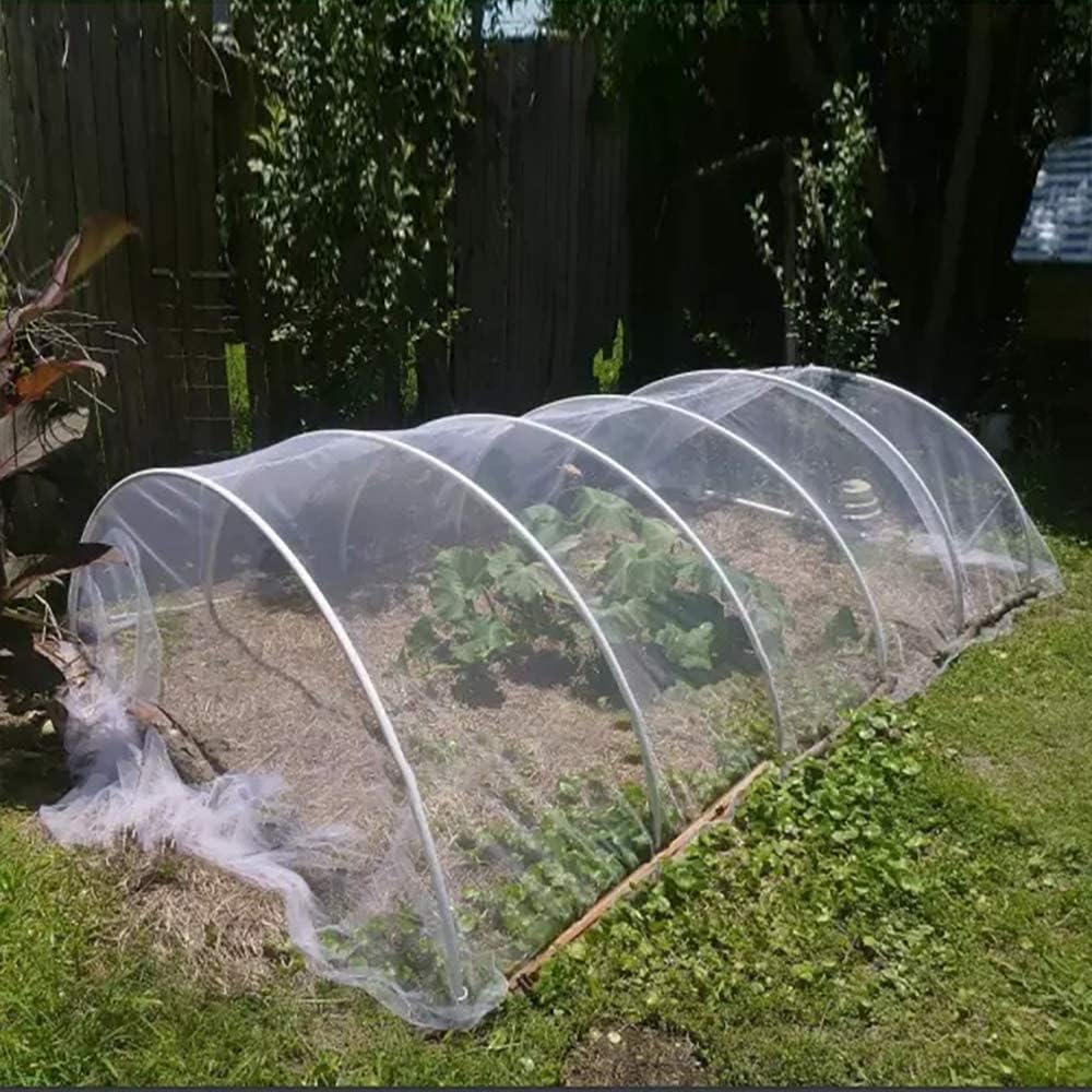 Agfabric Garden Netting Barrier Net, Bird Netting for Garden Trees Vegetable and Plants 6.5'x50', White