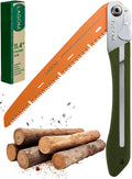 LAGOM Folding Camp Saw for Cutting Branches, 11.4" Straight Blade | SK5 Steel, Ergonomic Handle, One-Hand Use, Secure Lock | Foldable Pruning Tool for Camping, Gardening, Survival, Kayaking, Outdoors