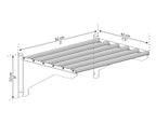 Palram - Canopia Four Heavy Duty Shelf Kits for Most Canopia Greenhouses