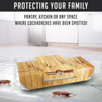 Roach Traps Indoor Sticky (18 Pack) - Glue Traps for Roaches Bug Traps with Roach Bait Traps - Long Lasting Non-Toxic Children and Pet Friendly - Trap a Pest