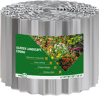SnugNiture Corrugated Metal Garden Edging,6" x 20' Sturdy Lawn Edging Border,Landscape Edging Border for Lawn, Flower Bed,Garden and Yard