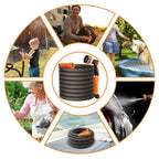 50Ft Ultra Lightweight Garden Hose, Flexible Water Hose, 10 Function Nozzle,Leak-Proof,Swivel Handle Non-Slip, Non-Kink Heavy-Duty Hose for Yard,Car,RV,Outdoor Non|expandable(50Ft)
