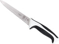 Mercer Culinary M23406WBH Millennia White Handle, 6-Inch Wavy Edge, Utility Knife