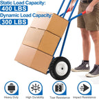 4.80/4.00-8" Flat Free Wheelbarrow Tires and Wheels, 16" Universal Fit Solid Tires with 5/8" or 3/4" Bearing, 3"-7" Hub, Adapter Kit Hand Truck Wheels Replacement for Garden Trailer, Wagons, 2 PCS
