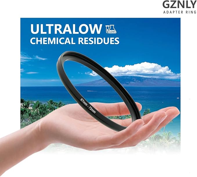 52mm to 43mm Step Up Ring Filter Adapter Black Metal Step up Adapter Rings Compatible with All Brand UV CPL ND Camera Lens Filter Step Down Ring (52mm-43mm)