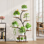 BACEKOLL Plant Stand Indoor with Grow Light, 7 Tier 49" Lighted Plant Shelf