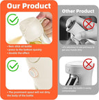 TrendPlain 16oz/470ml Glass Olive Oil Sprayer for Cooking – 2 in 1 Olive Oil Dispenser Bottle for Kitchen Gadgets and Air Fryer Accessories, Salad, BBQ - White
